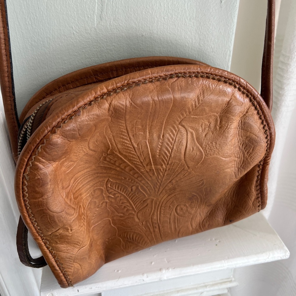 Embossed Leather Crossbody Bag by Margot